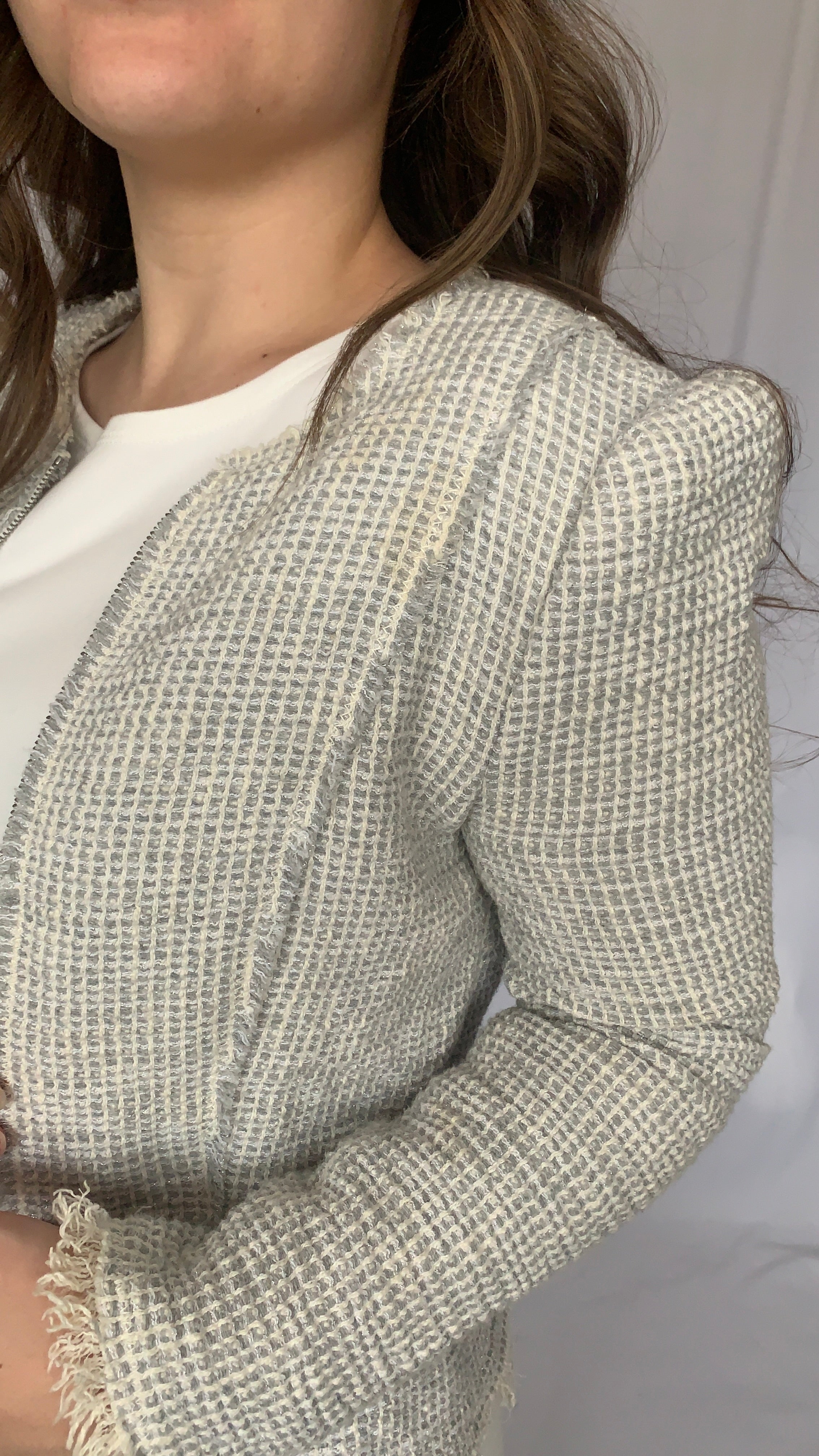 Grey&White Blazer