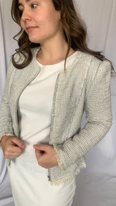 Grey&White Blazer