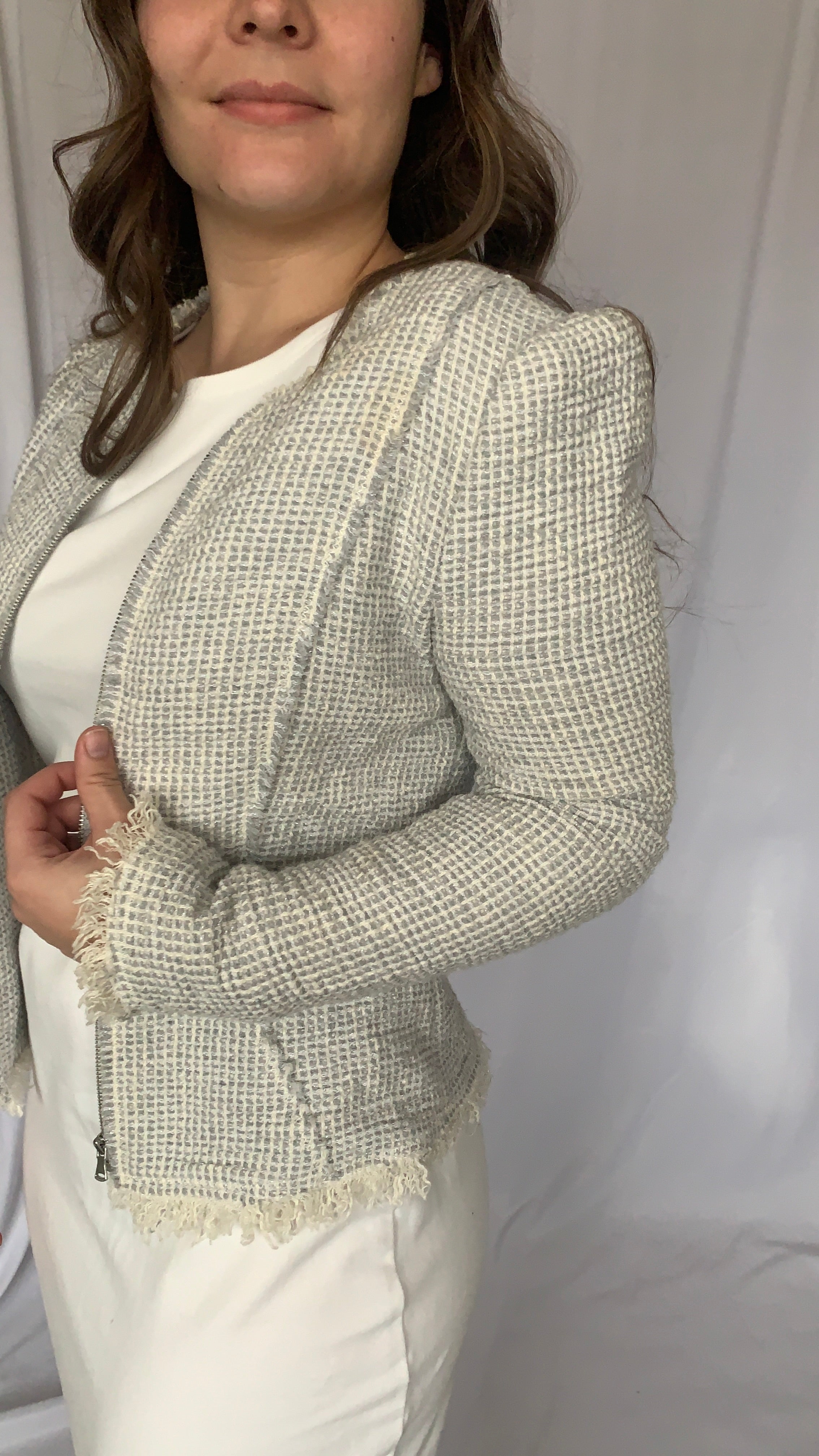 Grey&White Blazer