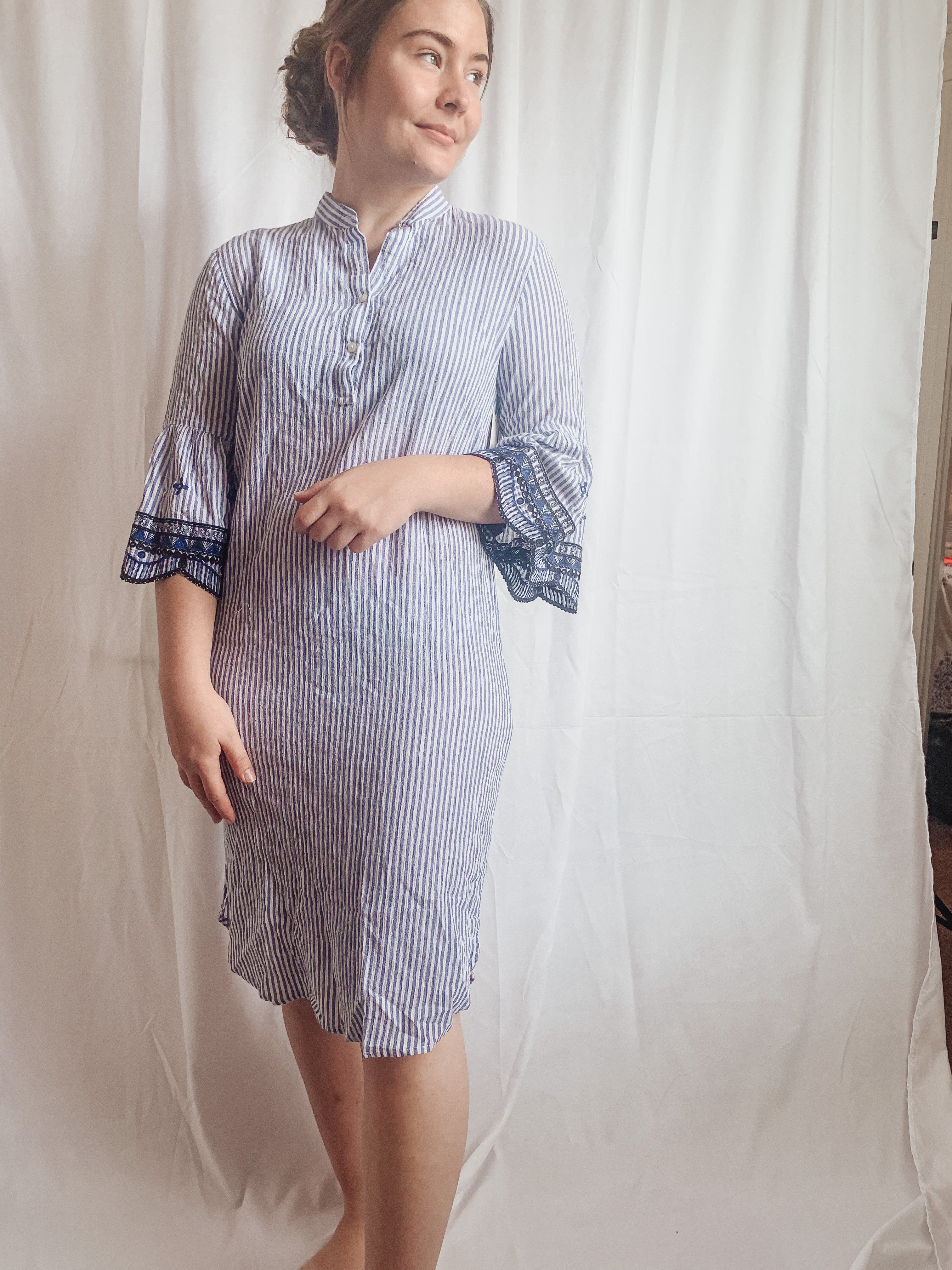 ralph lauren cotton seersucker dress Floral-Print Seersucker Dress