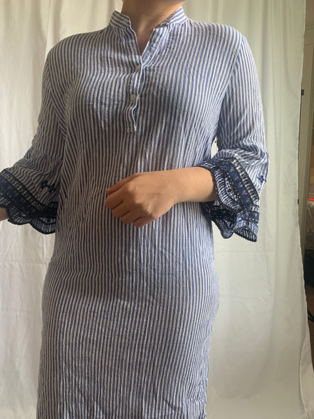 ralph lauren cotton seersucker dress Striped Cotton Seersucker Dress