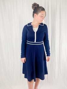Shein Navy Dress Young and Channing Shein Navy Dress Young and Channing